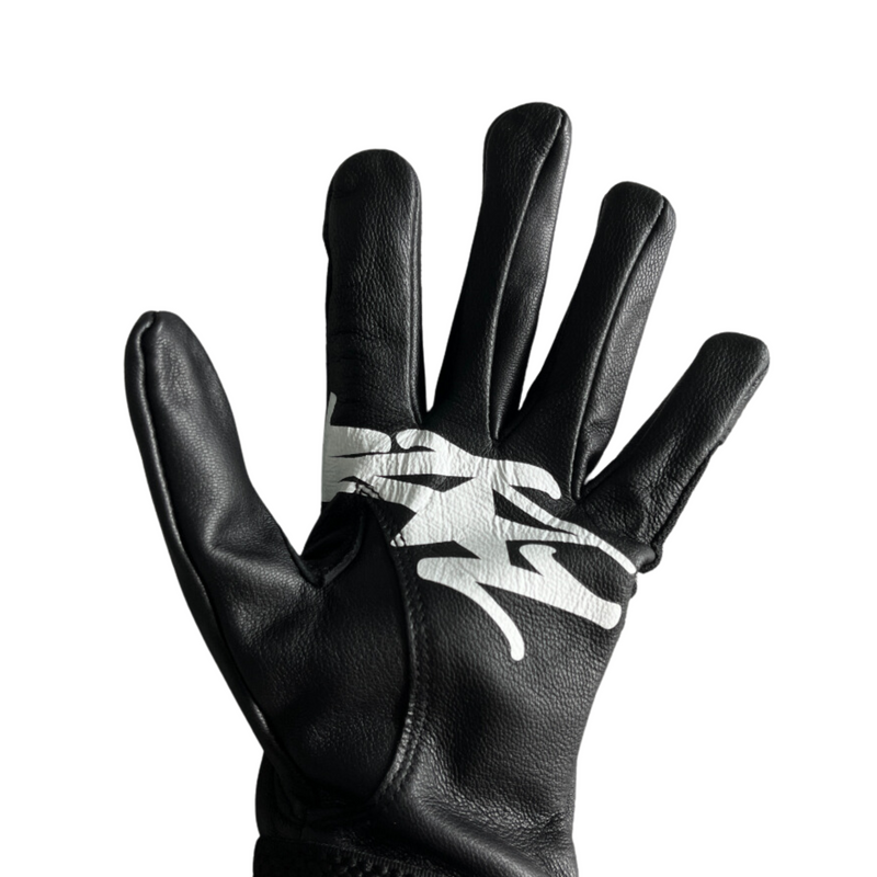 Luva Corteiz Genuine Cowhide Black Leather